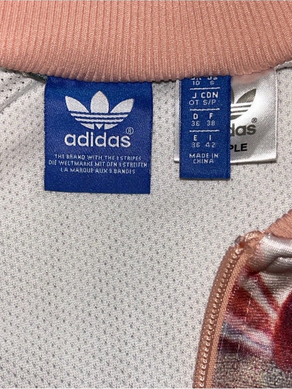RARE SAMPLE Adidas Originals Farm Rio Curso D'Agua Floral Zip Up Track Jacket S - Picture 3 of 16